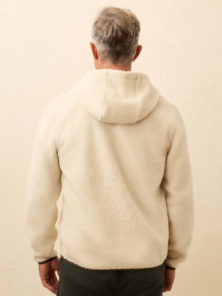 Faherty High Pile Fleece Hoodie / Arctic Ivory - nineNORTH | Men's & Women's Clothing Boutique