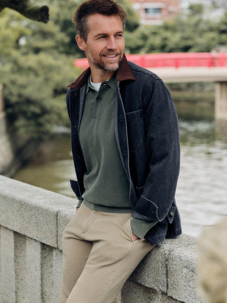 Faherty High Ridge Twill Studio Jacket - Washed Charcoal - nineNORTH | Men's & Women's Clothing Boutique
