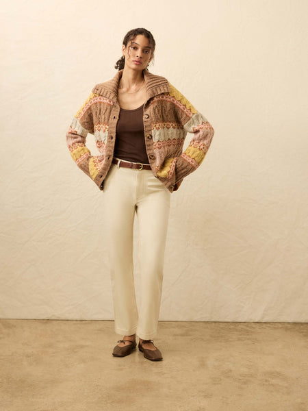 Faherty Highland Fairisle Cardigan / Lakeside Fairisle Haze - nineNORTH | Men's & Women's Clothing Boutique