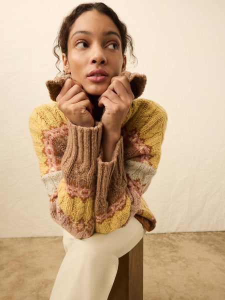 Faherty Highland Fairisle Cardigan / Lakeside Fairisle Haze - nineNORTH | Men's & Women's Clothing Boutique