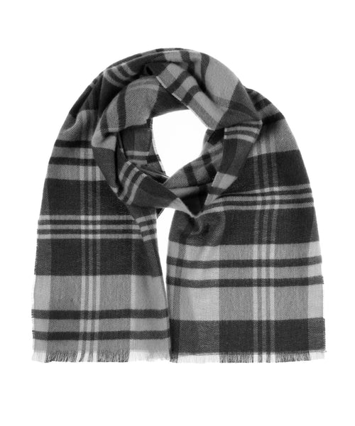 Faherty Hunter Plaid Scarf / Black & Grey - nineNORTH | Men's & Women's Clothing Boutique