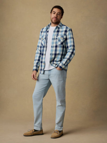 Faherty Indigo Overshirt - Indigo Island Buffalo - nineNORTH