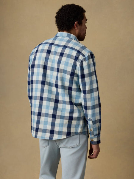 Faherty Indigo Overshirt - Indigo Island Buffalo - nineNORTH