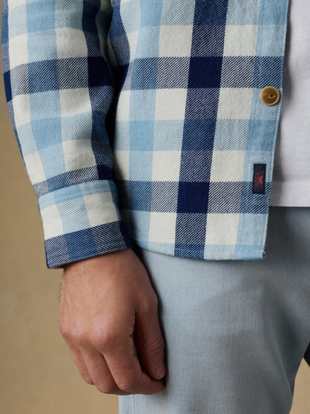 Faherty Indigo Overshirt - Indigo Island Buffalo - nineNORTH