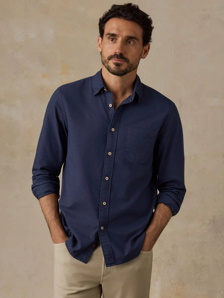 Faherty Laundered Oxford Shirt - River Navy - nineNORTH | Men's & Women's Clothing Boutique