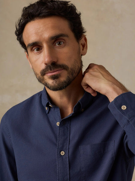 Faherty Laundered Oxford Shirt - River Navy - nineNORTH | Men's & Women's Clothing Boutique