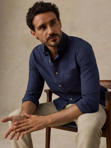 Faherty Laundered Oxford Shirt - River Navy - nineNORTH | Men's & Women's Clothing Boutique