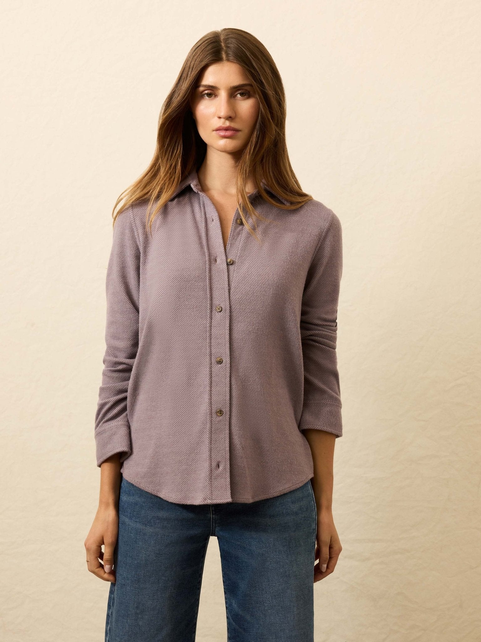 Faherty Legend Classic Sweater Shirt / Dusty Plum Twill - nineNORTH | Men's & Women's Clothing Boutique