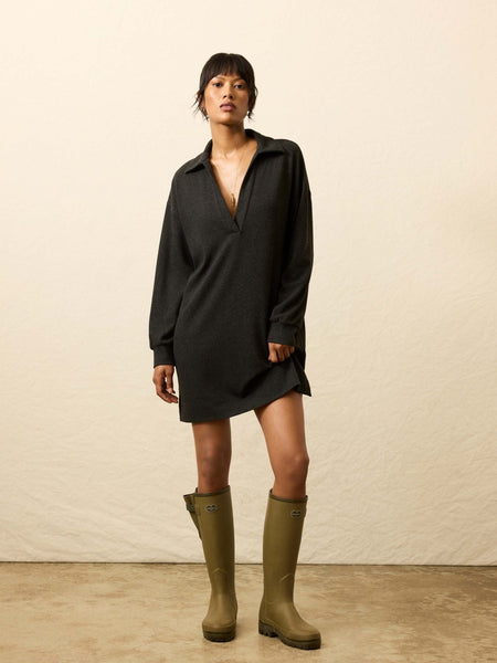 Faherty Legend Sweater Hudson Dress / Heathered Black Twill - nineNORTH | Men's & Women's Clothing Boutique