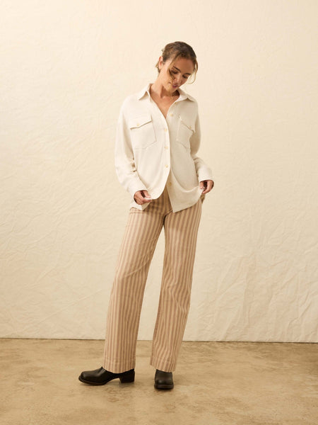 Faherty Legend Sweater Overshirt / Off White - nineNORTH | Men's & Women's Clothing Boutique