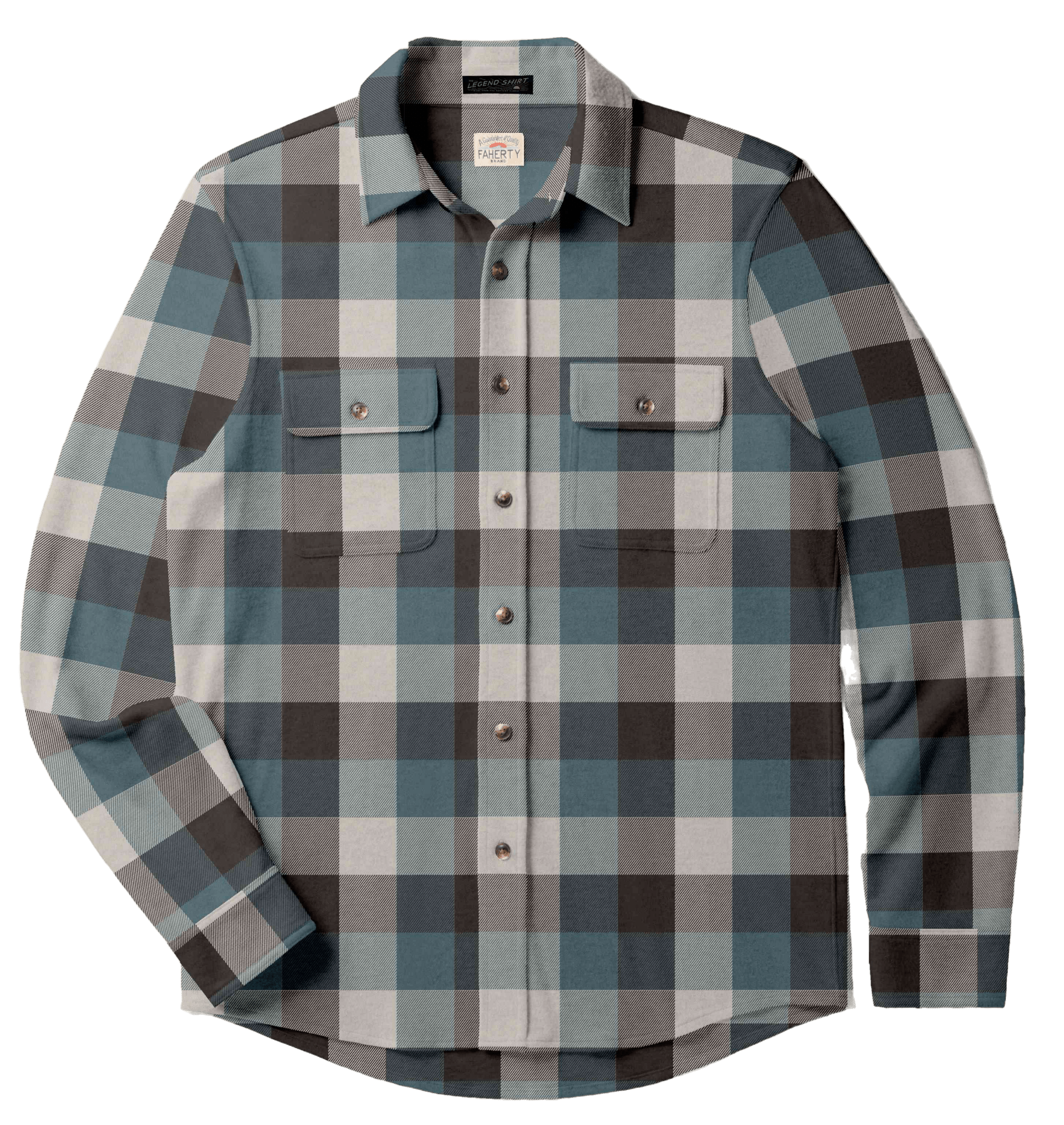 Faherty Legend Sweater Shirt / Atlantic Stone Buffalo - nineNORTH | Men's & Women's Clothing Boutique
