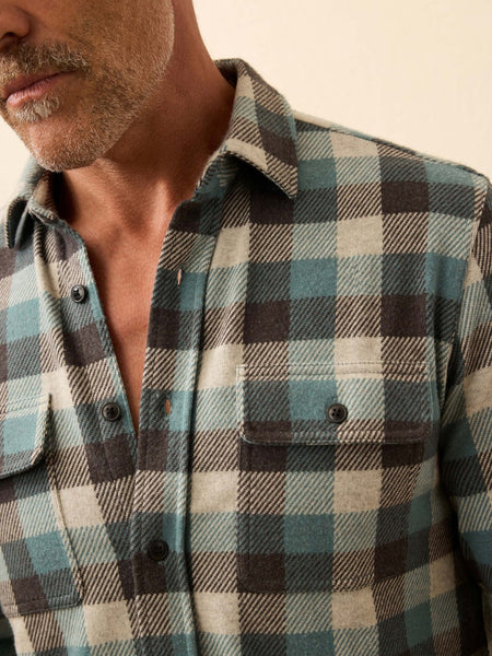 Faherty Legend Sweater Shirt / Atlantic Stone Buffalo - nineNORTH | Men's & Women's Clothing Boutique