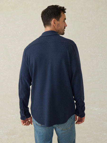 Faherty Legend Sweater Shirt / Brighton Navy Twill - nineNORTH | Men's & Women's Clothing Boutique