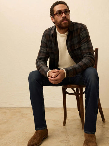 Faherty Legend Sweater Shirt / Grey Woods Plaid - nineNORTH | Men's & Women's Clothing Boutique