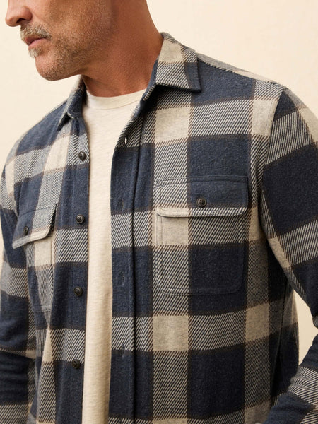 Faherty Legend Sweater Shirt / Navy Cloud Plaid - nineNORTH | Men's & Women's Clothing Boutique