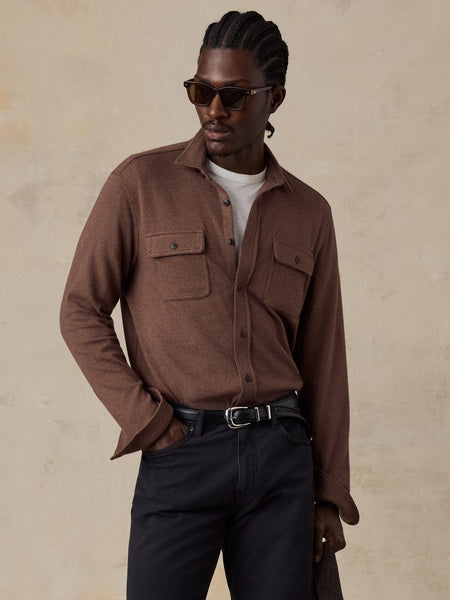 Faherty Legend Sweater Shirt - Redwood Coast Twill - nineNORTH