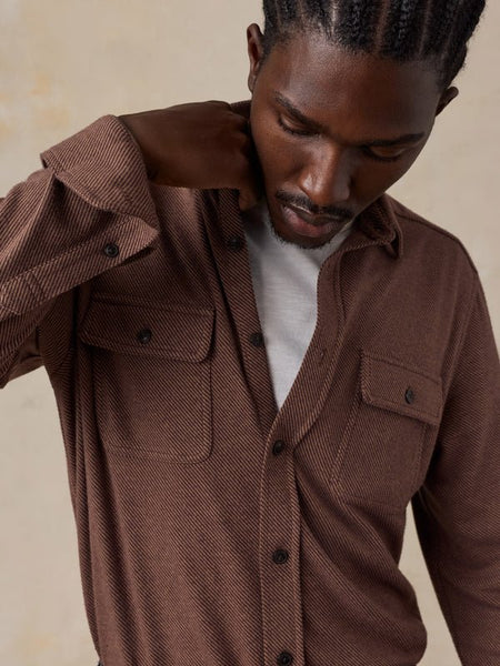Faherty Legend Sweater Shirt - Redwood Coast Twill - nineNORTH