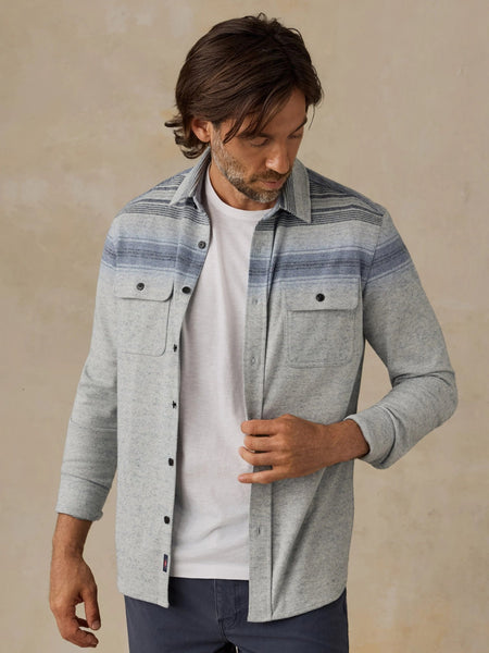 Faherty Legend Sweater Shirt - River Stone Ombre - nineNORTH | Men's & Women's Clothing Boutique