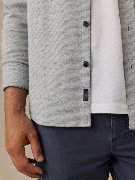 Faherty Legend Sweater Shirt - River Stone Ombre - nineNORTH | Men's & Women's Clothing Boutique