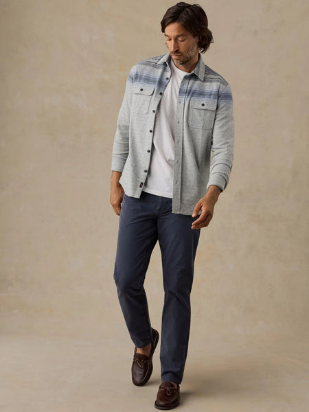 Faherty Legend Sweater Shirt - River Stone Ombre - nineNORTH | Men's & Women's Clothing Boutique
