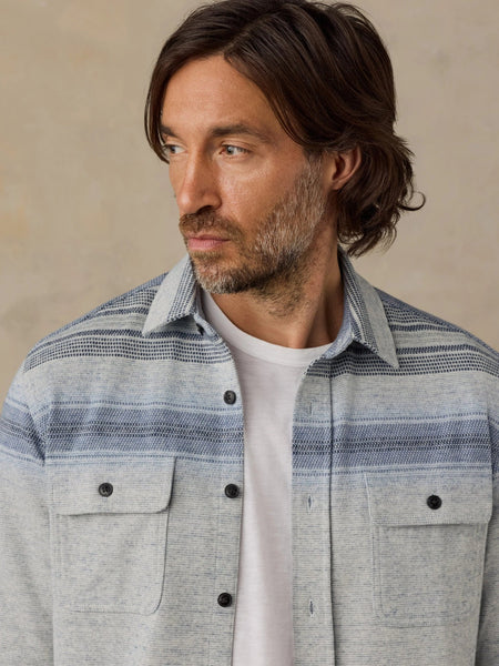 Faherty Legend Sweater Shirt - River Stone Ombre - nineNORTH | Men's & Women's Clothing Boutique