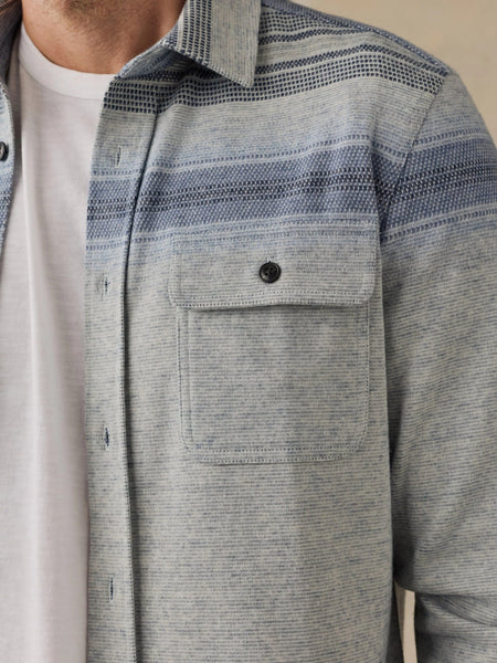 Faherty Legend Sweater Shirt - River Stone Ombre - nineNORTH | Men's & Women's Clothing Boutique