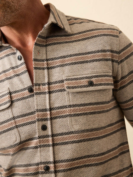 Faherty Legend Sweater Shirt / Rock Coast Stripe - nineNORTH | Men's & Women's Clothing Boutique