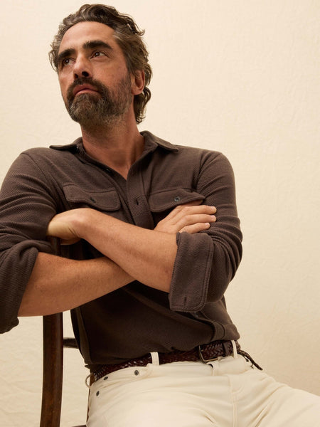 Faherty Legend Sweater Shirt / Valley Brown Twill - nineNORTH | Men's & Women's Clothing Boutique