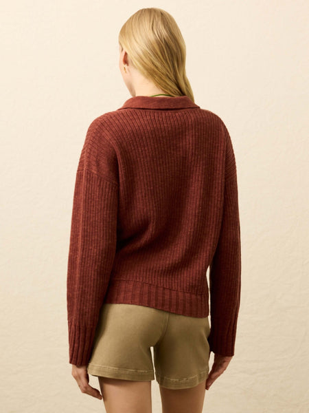 Faherty Miramar Linen Relaxed Polo / Smoked Paprika - nineNORTH | Men's & Women's Clothing Boutique