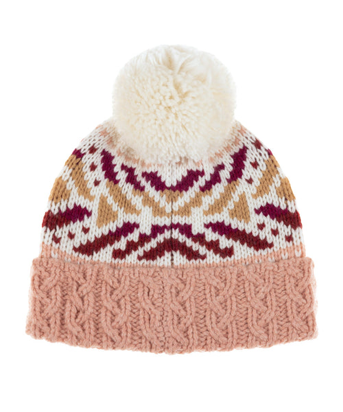 Faherty Mountain Fair Isle Beanie / Misty Rose - nineNORTH | Men's & Women's Clothing Boutique
