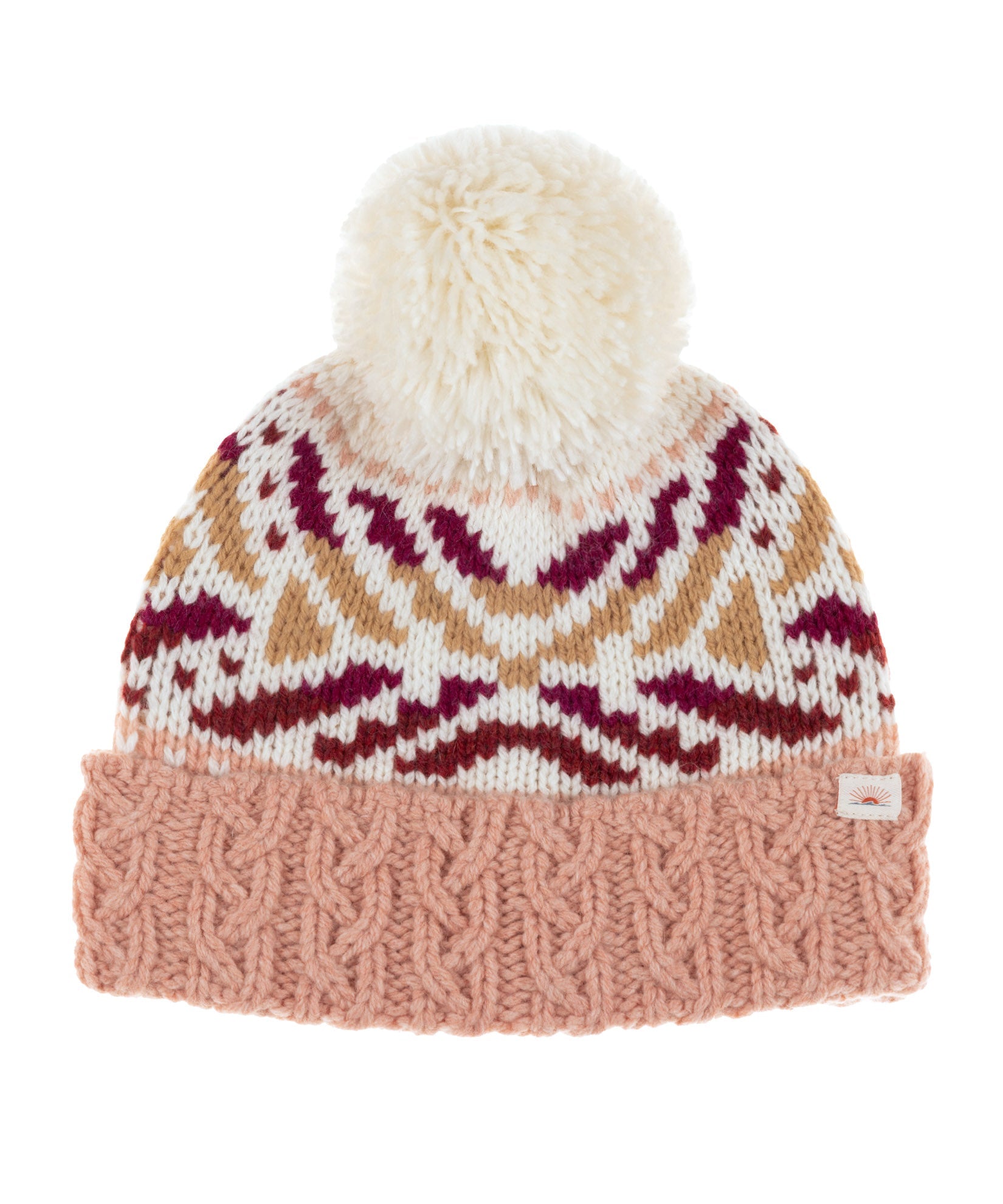 Faherty Mountain Fair Isle Beanie / Misty Rose - nineNORTH | Men's & Women's Clothing Boutique
