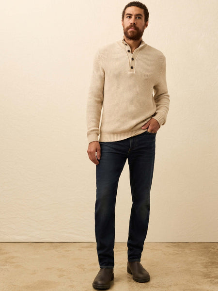 Faherty Quarter Button Sweater / Alpine Khaki - nineNORTH | Men's & Women's Clothing Boutique