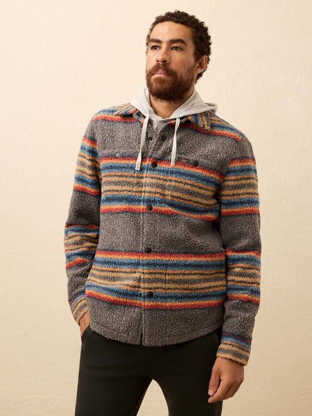Faherty Range Fleece CPO / Buffalo Rock Stripe - nineNORTH | Men's & Women's Clothing Boutique