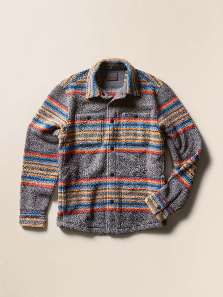 Faherty Range Fleece CPO / Buffalo Rock Stripe - nineNORTH | Men's & Women's Clothing Boutique