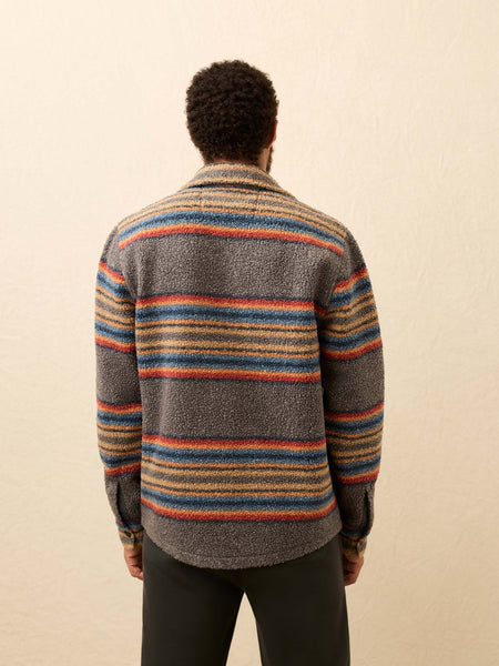 Faherty Range Fleece CPO / Buffalo Rock Stripe - nineNORTH | Men's & Women's Clothing Boutique