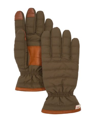 Faherty Ripstop Puffer Glove / Olive - nineNORTH | Men's & Women's Clothing Boutique