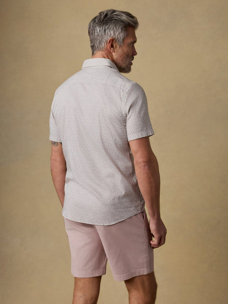 Faherty Short - Sleeve Movement Monterey Shirt - Wood Sunray Block - nineNORTH | Men's & Women's Clothing Boutique