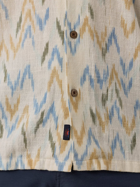 Faherty Short-Sleeve Resort Shirt - Belle Isle Ikat - nineNORTH | Men's & Women's Clothing Boutique