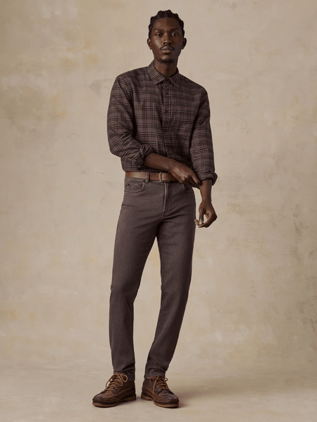 Faherty Stretch Terry 5-Pocket Pant - Coast Brown - nineNORTH