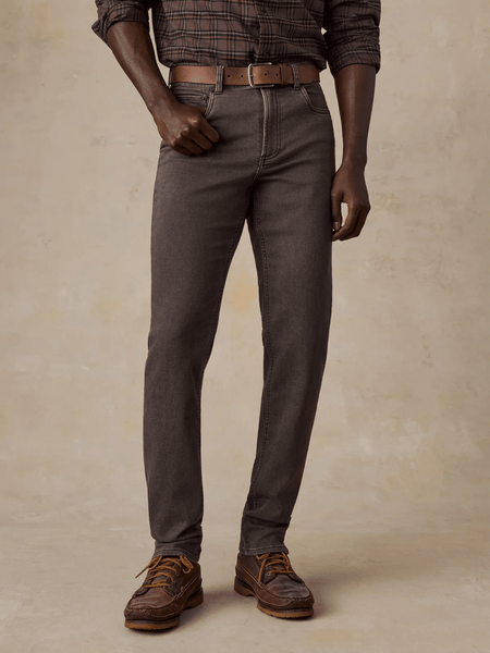 Faherty Stretch Terry 5-Pocket Pant - Coast Brown - nineNORTH