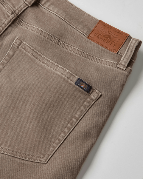 Faherty Stretch Terry 5 - Pocket Pant / Dark Rye - nineNORTH | Men's & Women's Clothing Boutique