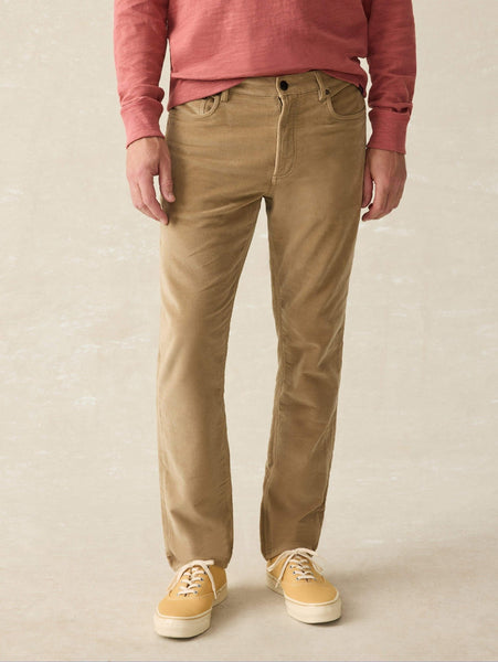 Faherty Stretch Terry Corduroy Utility Pant / Barley - nineNORTH | Men's & Women's Clothing Boutique