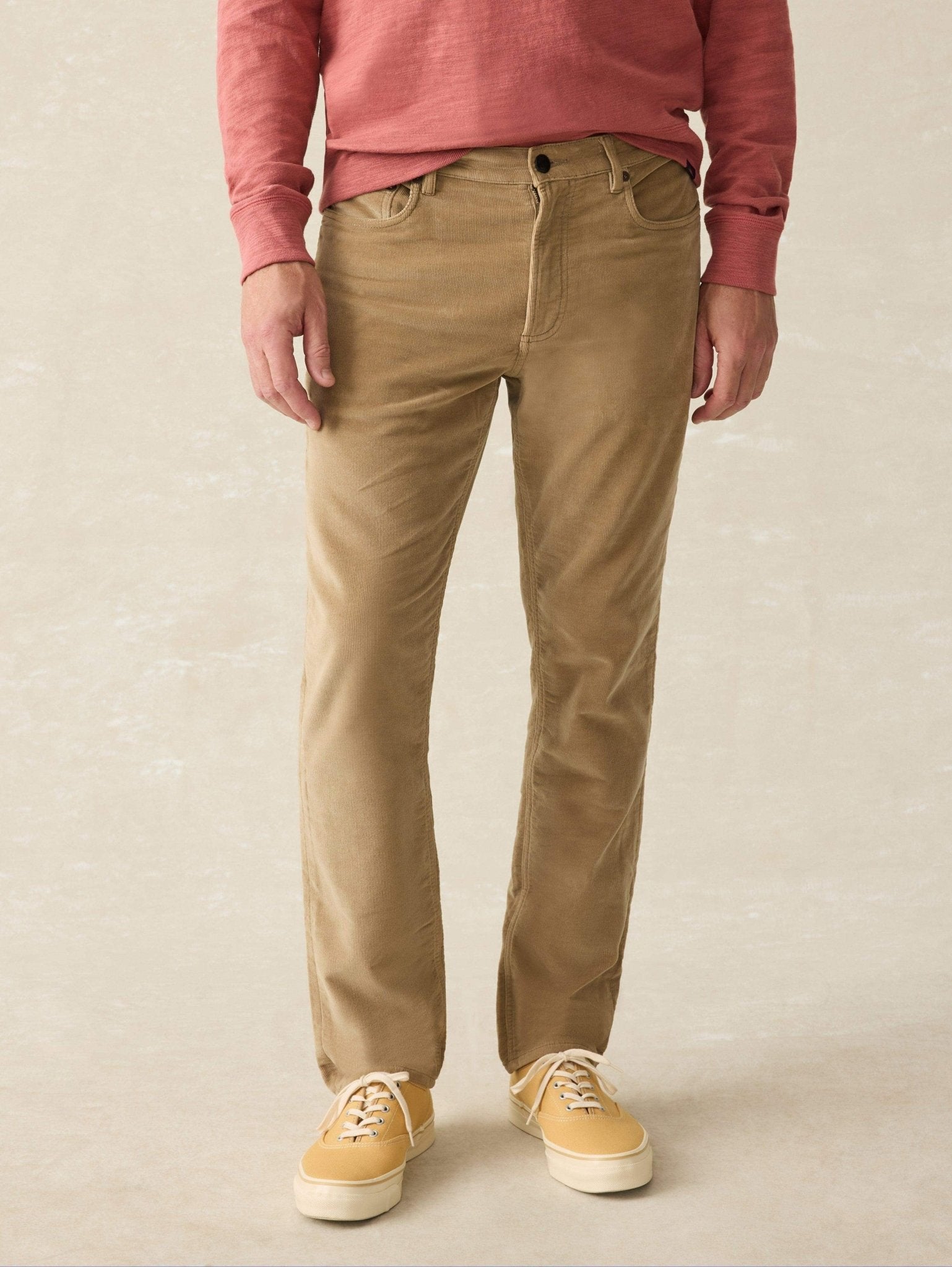 Faherty Stretch Terry Corduroy Utility Pant / Barley - nineNORTH | Men's & Women's Clothing Boutique