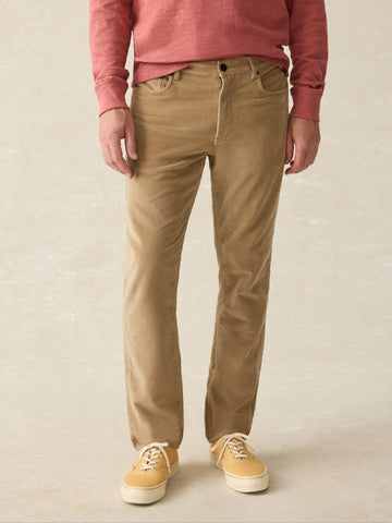 Faherty Stretch Terry Corduroy Utility Pant / Barley - nineNORTH | Men's & Women's Clothing Boutique