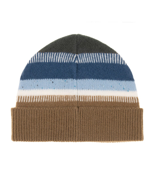 Faherty Striped Beanie / Brown - nineNORTH | Men's & Women's Clothing Boutique