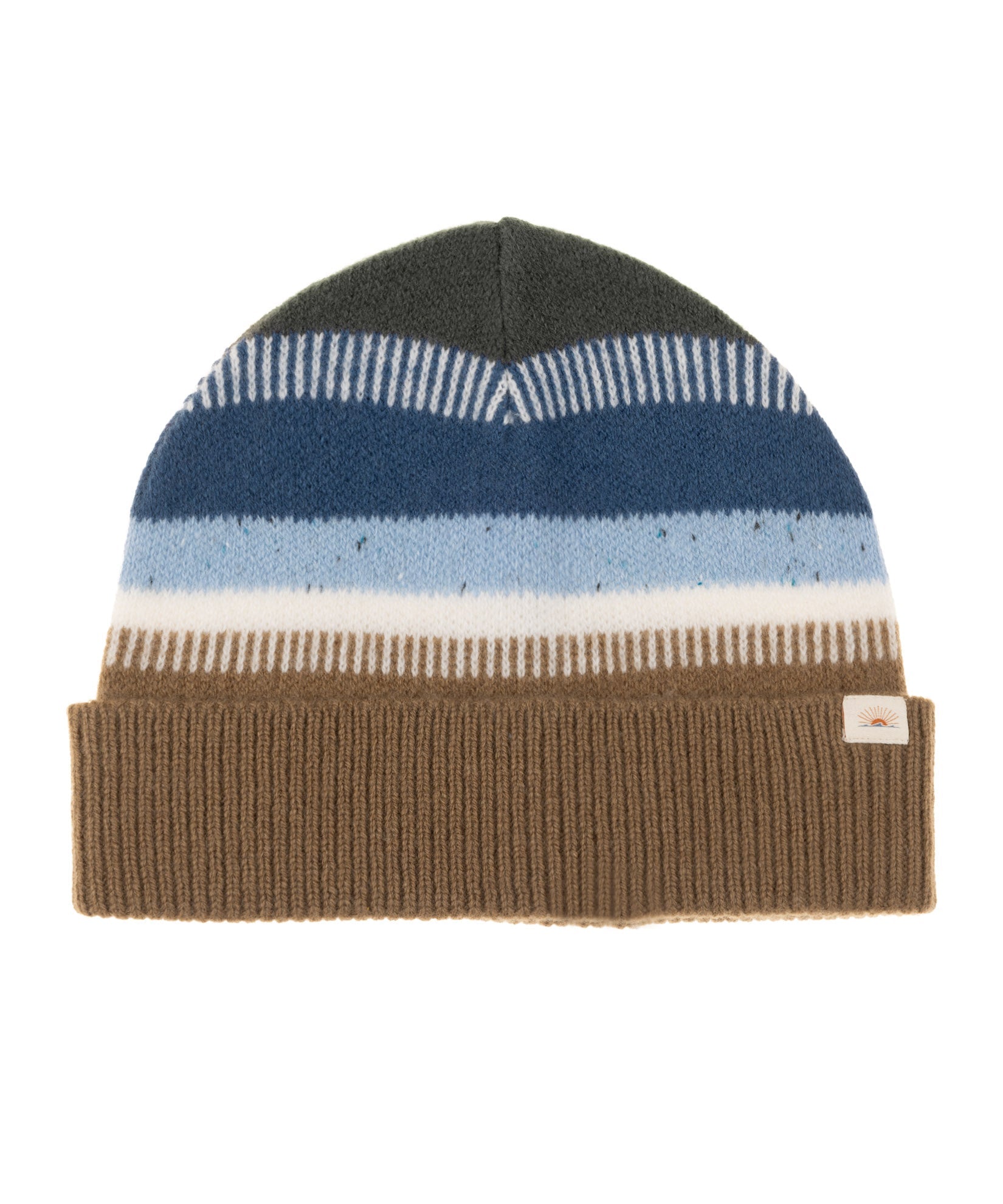 Faherty Striped Beanie / Brown - nineNORTH | Men's & Women's Clothing Boutique
