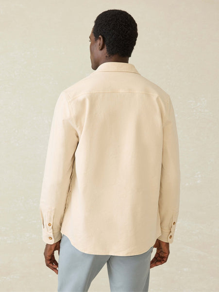 Faherty Sunwashed Canvas CPO / Sea Salt - nineNORTH | Men's & Women's Clothing Boutique