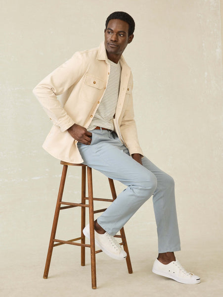 Faherty Sunwashed Canvas CPO / Sea Salt - nineNORTH | Men's & Women's Clothing Boutique