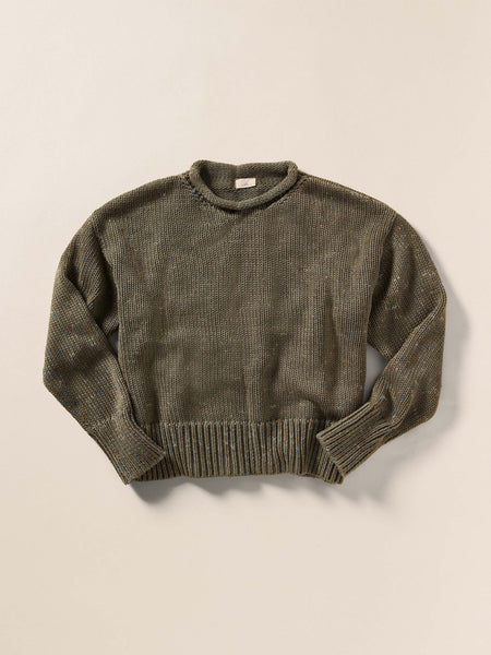 Faherty Sunwashed Cotton Roll Neck Sweater / Sage - nineNORTH | Men's & Women's Clothing Boutique