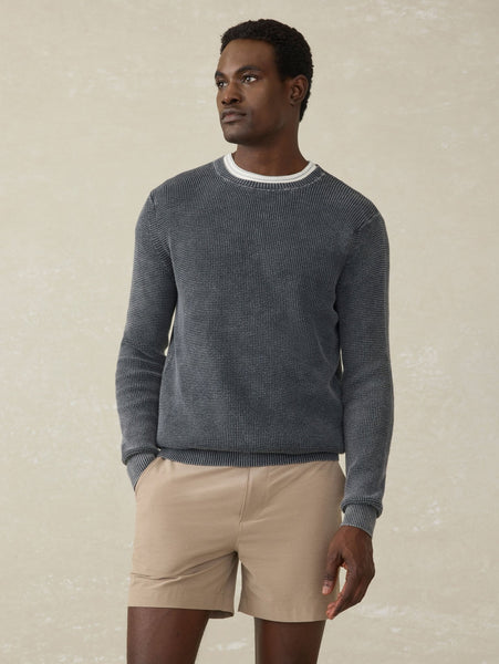 Faherty Sunwashed Crewneck Sweater / Faded Black - nineNORTH | Men's & Women's Clothing Boutique
